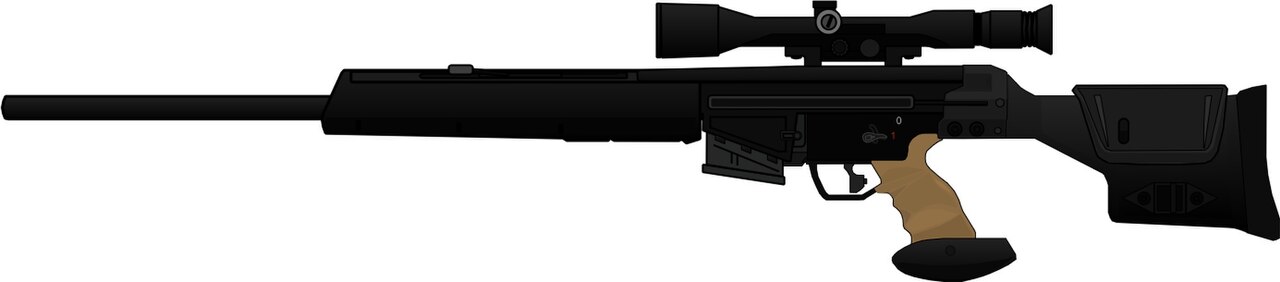 PSG1 — Sniper Rifle featured in Gun Guesser