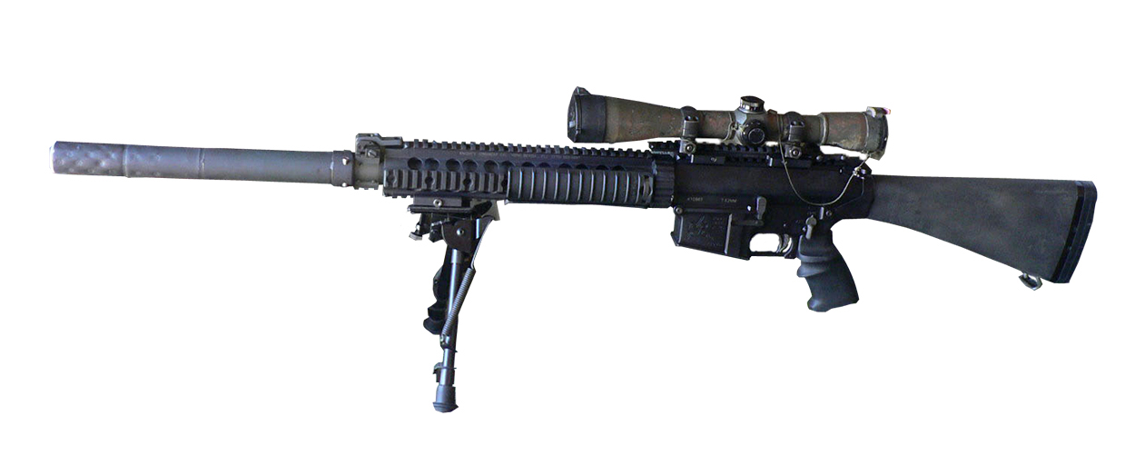 SR-25 — Semi-Automatic Rifle featured in Gun Guesser